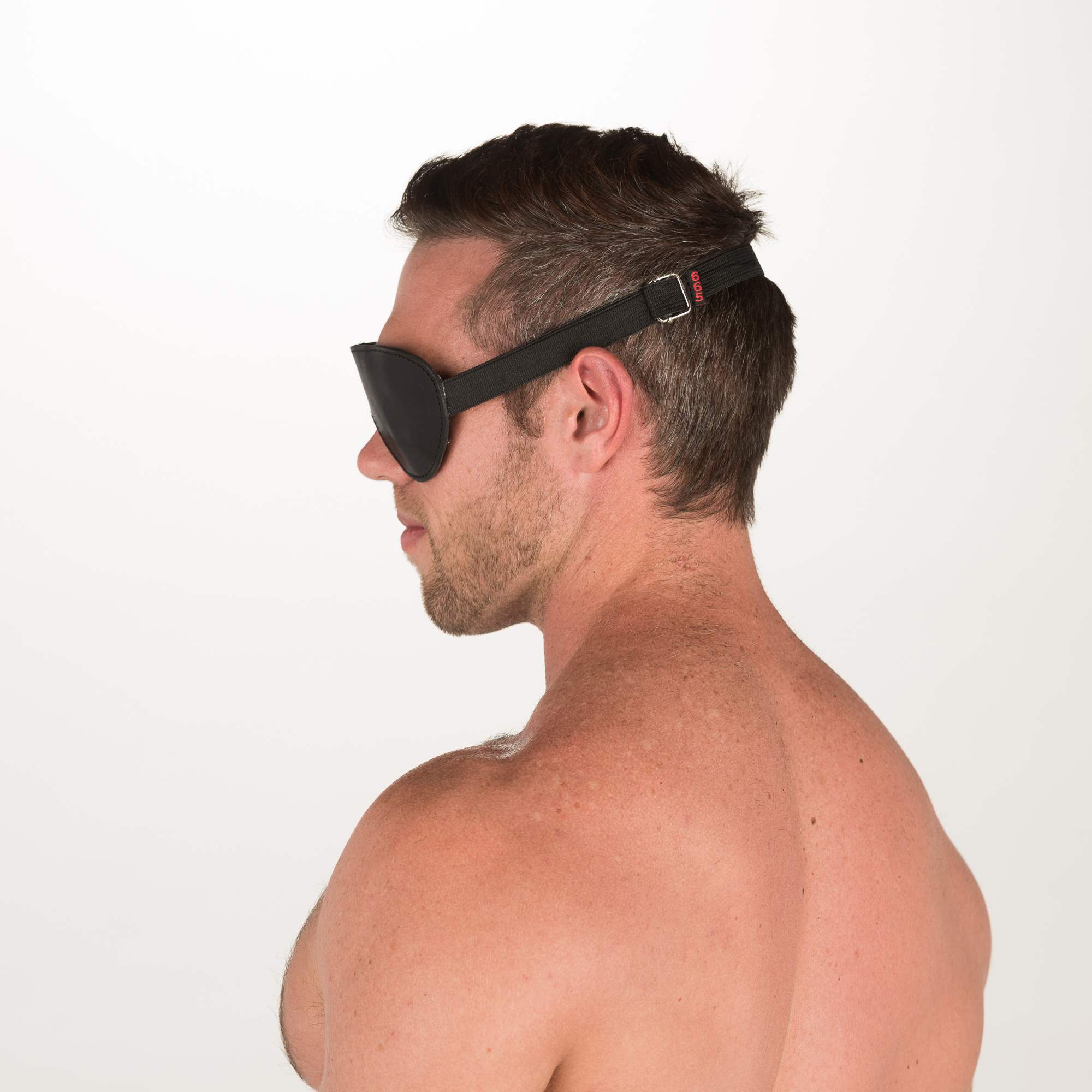 Classic Leather Blindfold, Padded Fabric Lining - The Tool Shed: An Erotic  Boutique